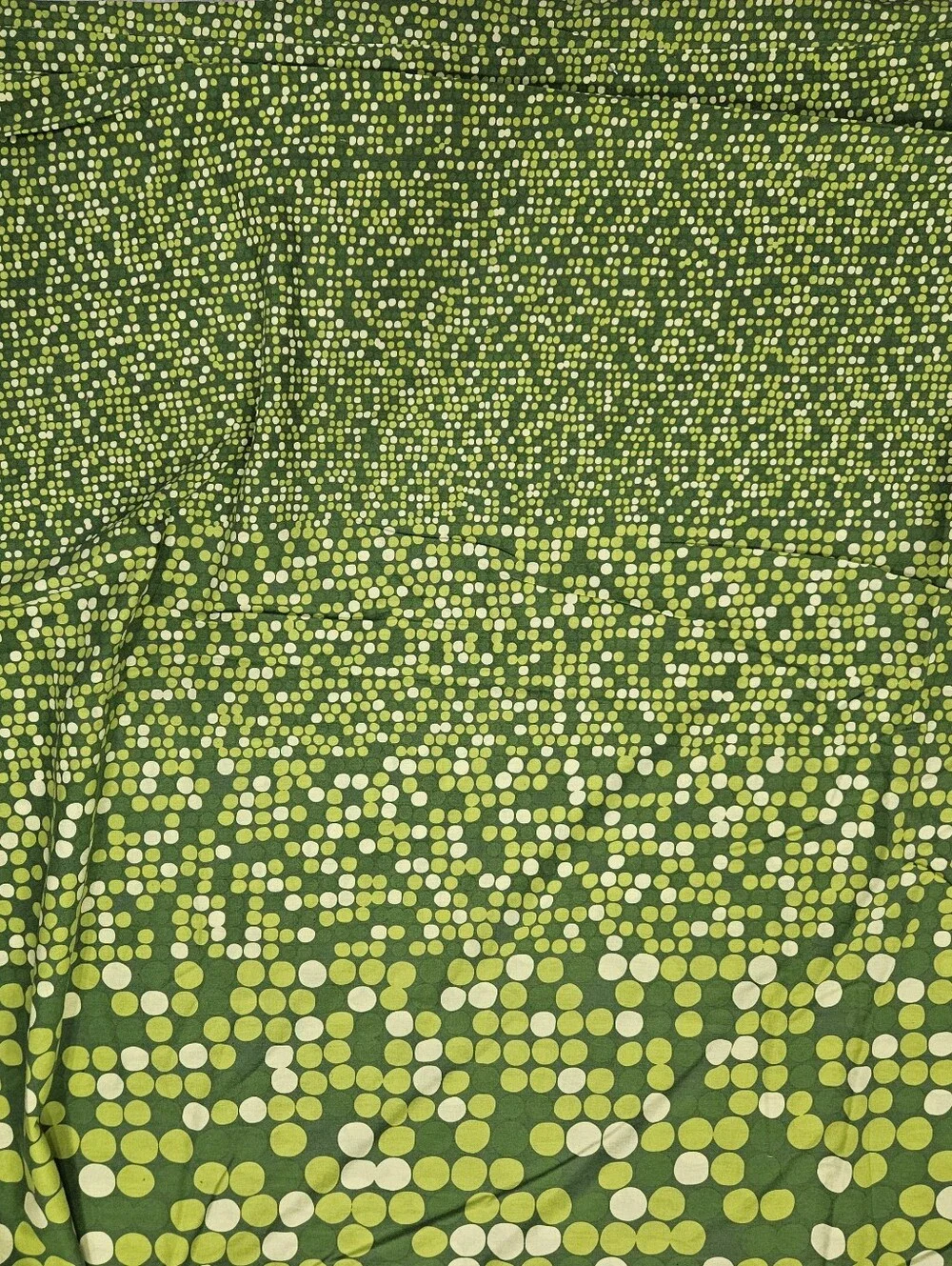 VTG Ikea Smorboll Lime Green F/Q Duvet Cover Circles Dots Cotton 1999 Mod FLAWS